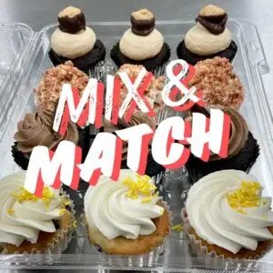 Choose up to 4 flavors to mix and match your dozen cupcakes