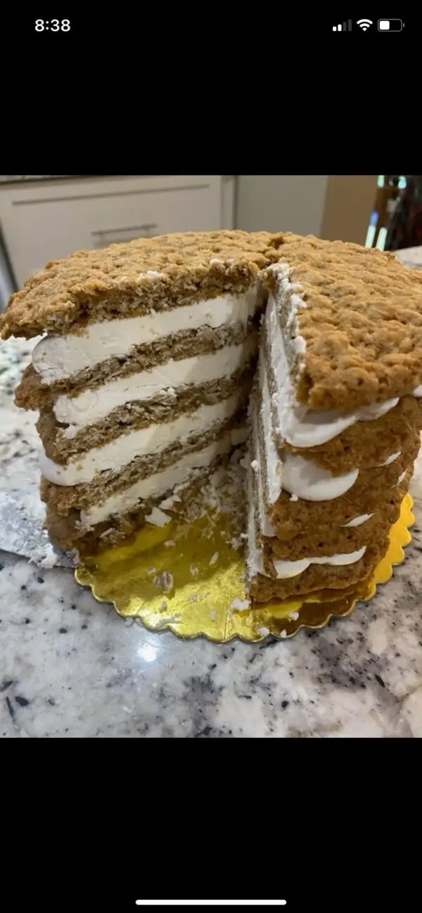 5 Layer Oatmeal Cream Pie Cake